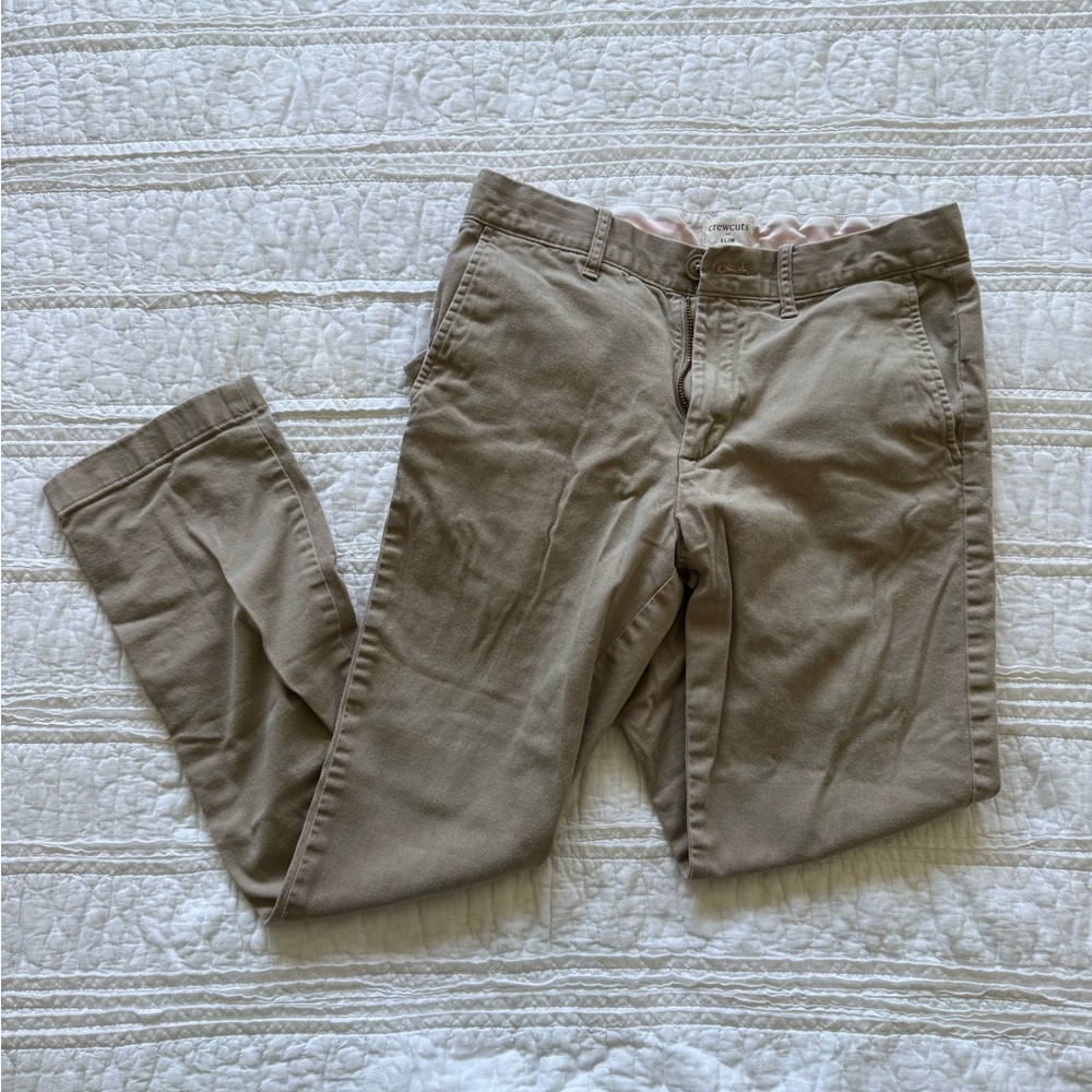 Boy crew crew cuts slim Khaki Chino Pants - Size 12